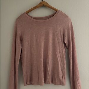 American Eagle Outfitters Dusty Pink Long Sleeve Tee
